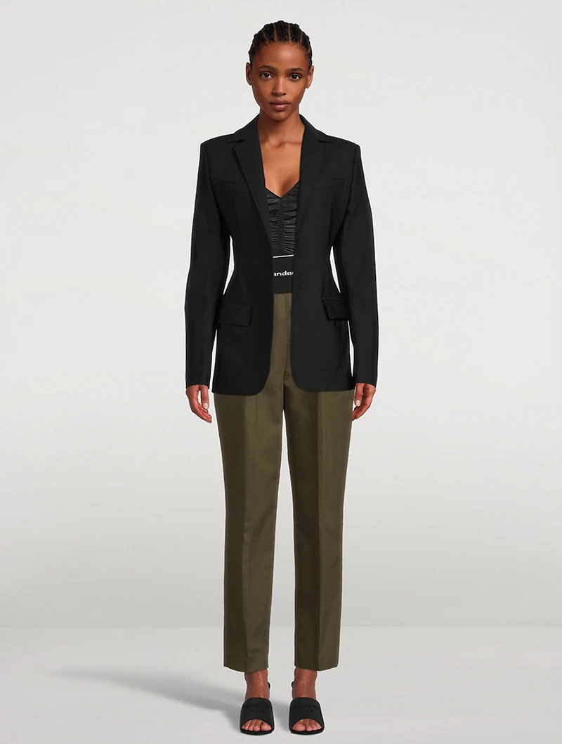 Straight-Leg Trousers