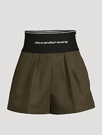 Logo-Elastic Safari Shorts