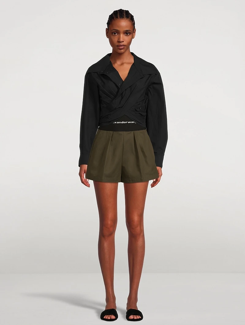 Logo-Elastic Safari Shorts