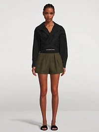 Logo-Elastic Safari Shorts