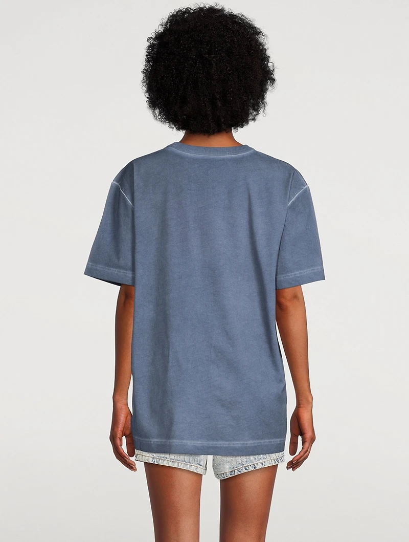 Jersey T-Shirt With Crystal Logo