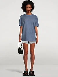 Jersey T-Shirt With Crystal Logo