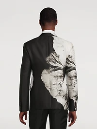 Wool And Silk Jacket Flower Print