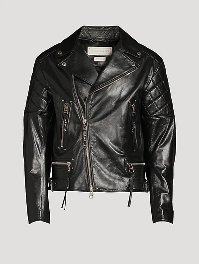 Punk Leather Biker Jacket