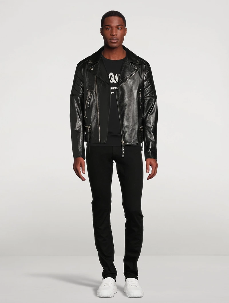 Punk Leather Biker Jacket
