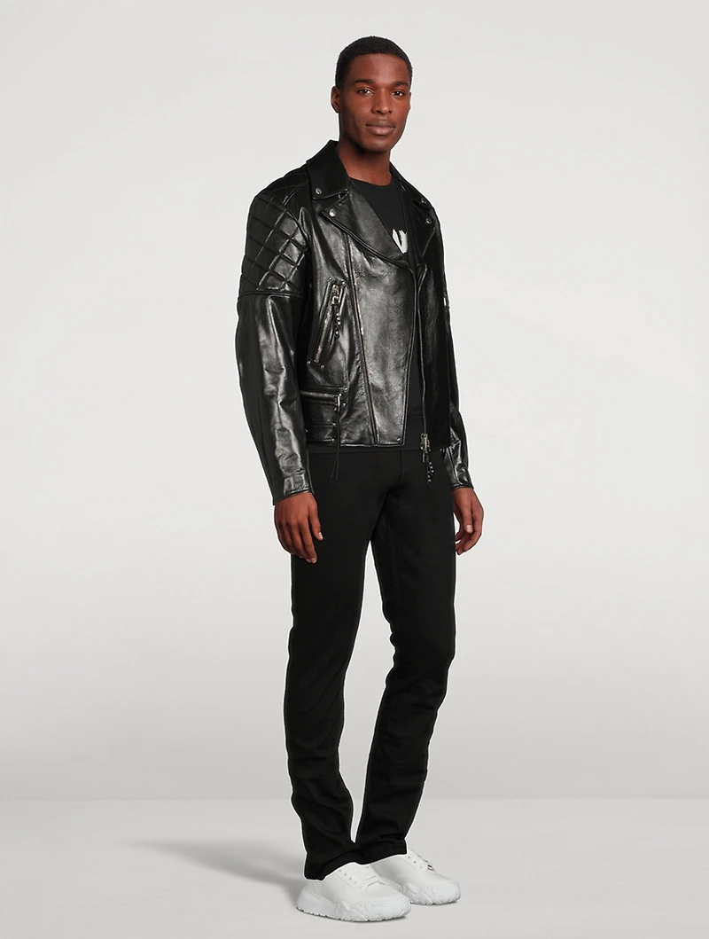 Punk Leather Biker Jacket