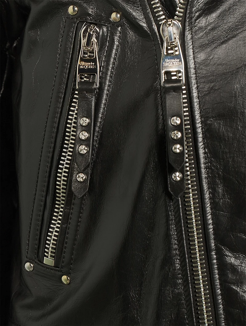 Punk Leather Biker Jacket