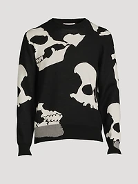 Skull Camouflage Wool-Blend Sweater