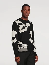 Skull Camouflage Wool-Blend Sweater