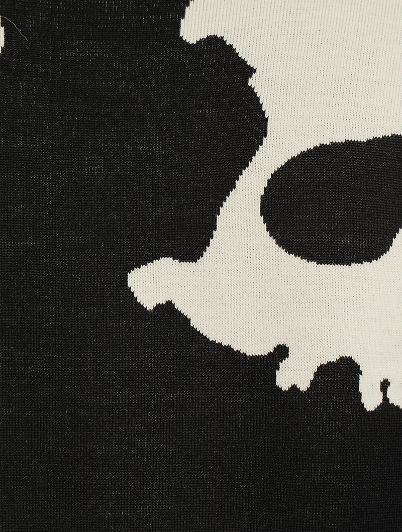 Skull Camouflage Wool-Blend Sweater