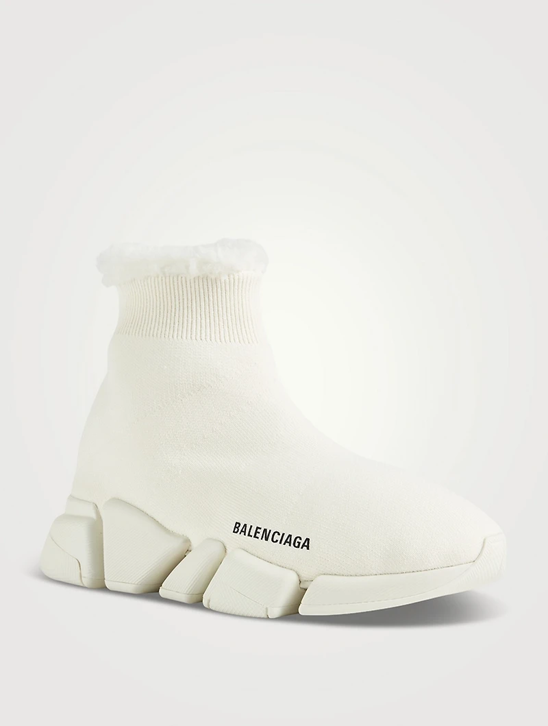 Speed 2.0 Faux Fur Sock Sneakers