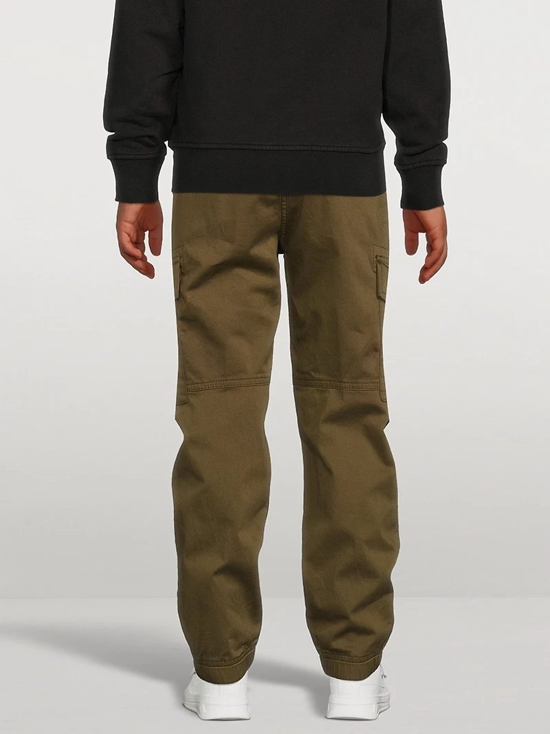 Cotton And Wool Cargo Pants