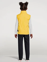 Stretch Nylon Canvas Zip Vest