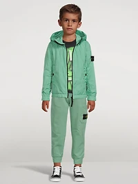 Nylon Zip Jacket With Hood