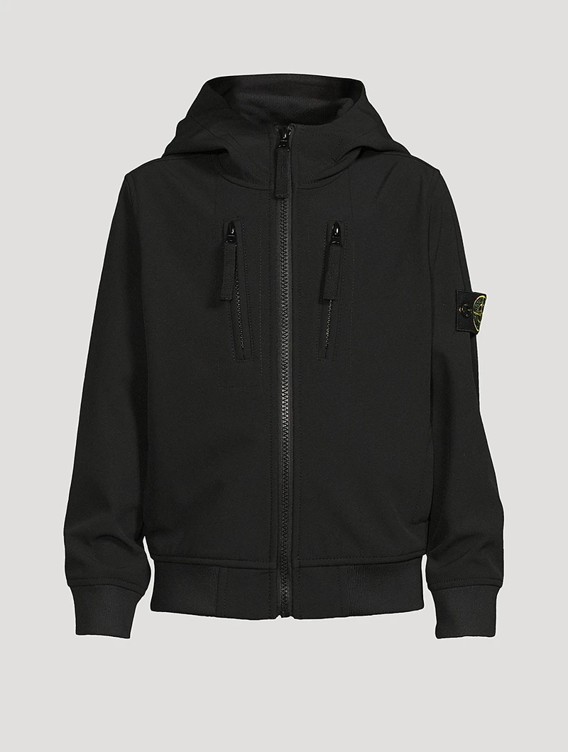 Soft Shell-R E.Dye Tech Jacket With Hood