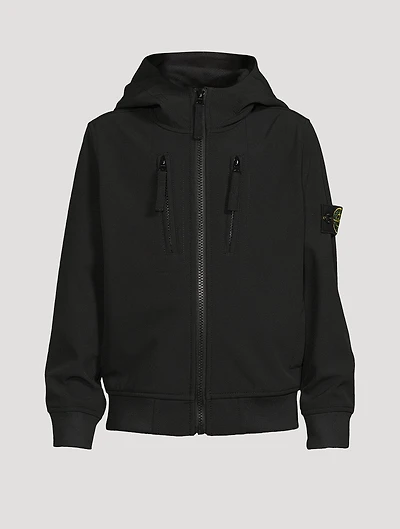Soft Shell-R E.Dye Tech Jacket With Hood
