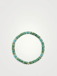 Turquoise Heishi Beaded Bracelet