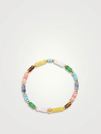 Multicolour Heishi Beaded Bracelet