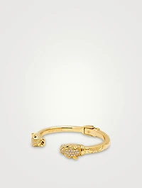 18K Gold Plated Panther Bangle Bracelet