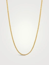 Squared 18K Gold Plated Chain Necklace