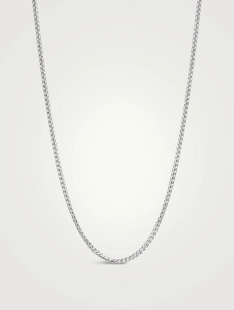 Squared Silver Chain Necklace