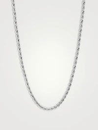 Silver Rope Chain Necklace