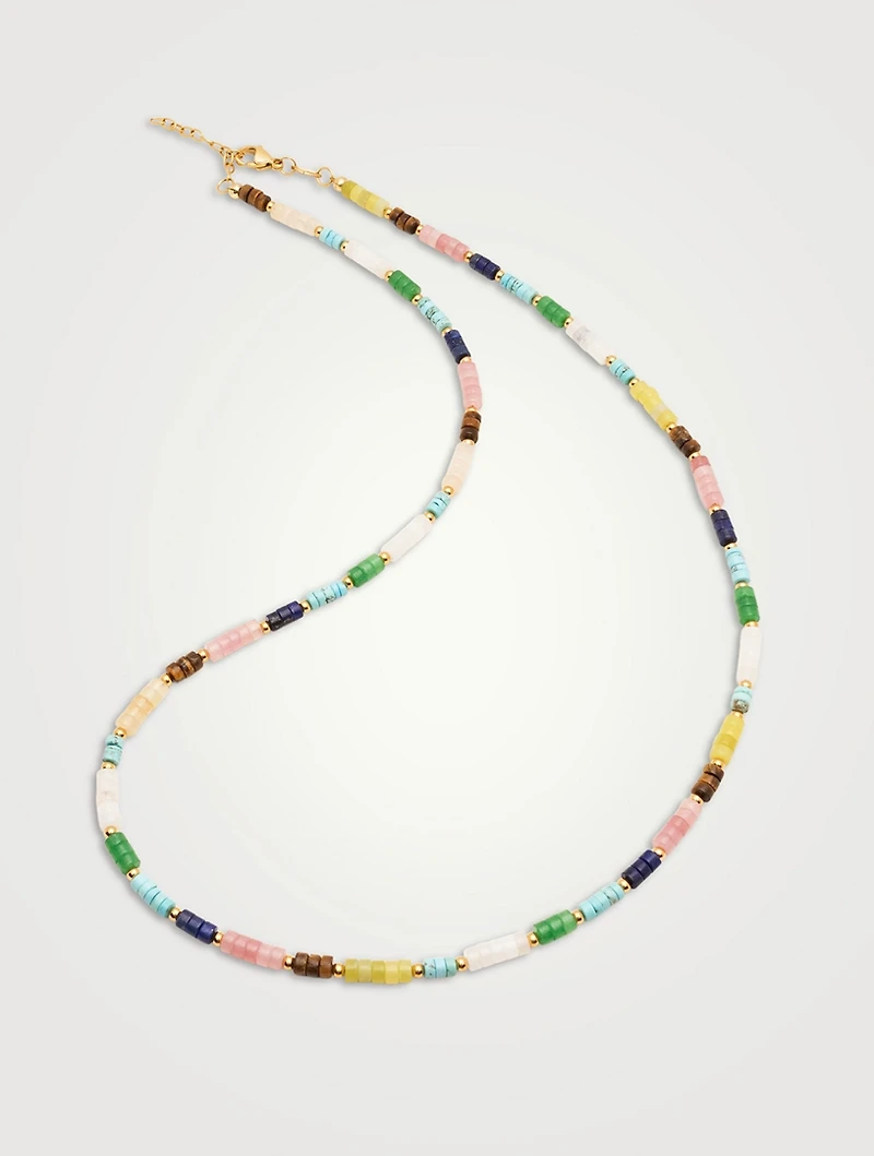 Multicolour Heishi Beaded Necklace
