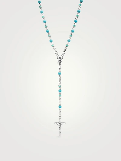 Rosary Necklace With Turquoise