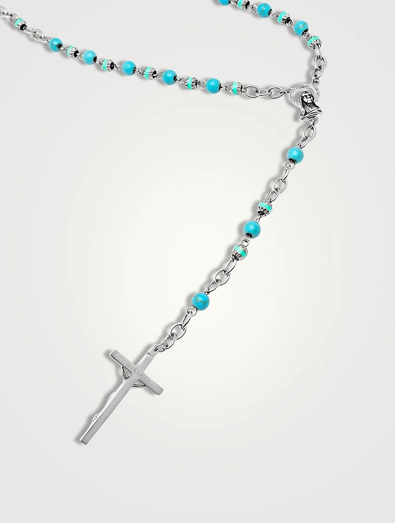 Rosary Necklace With Turquoise