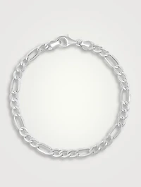 Silver Figaro Bracelet