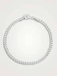 Silver Square Chain Bracelet