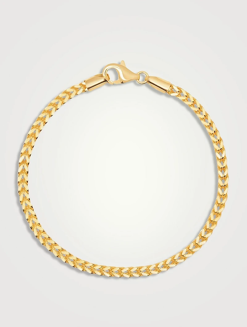 18K Gold Plated Square Chain Bracelet