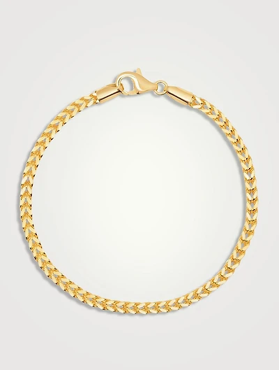18K Gold Plated Square Chain Bracelet
