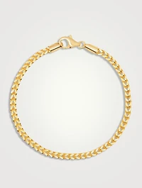 18K Gold Plated Square Chain Bracelet