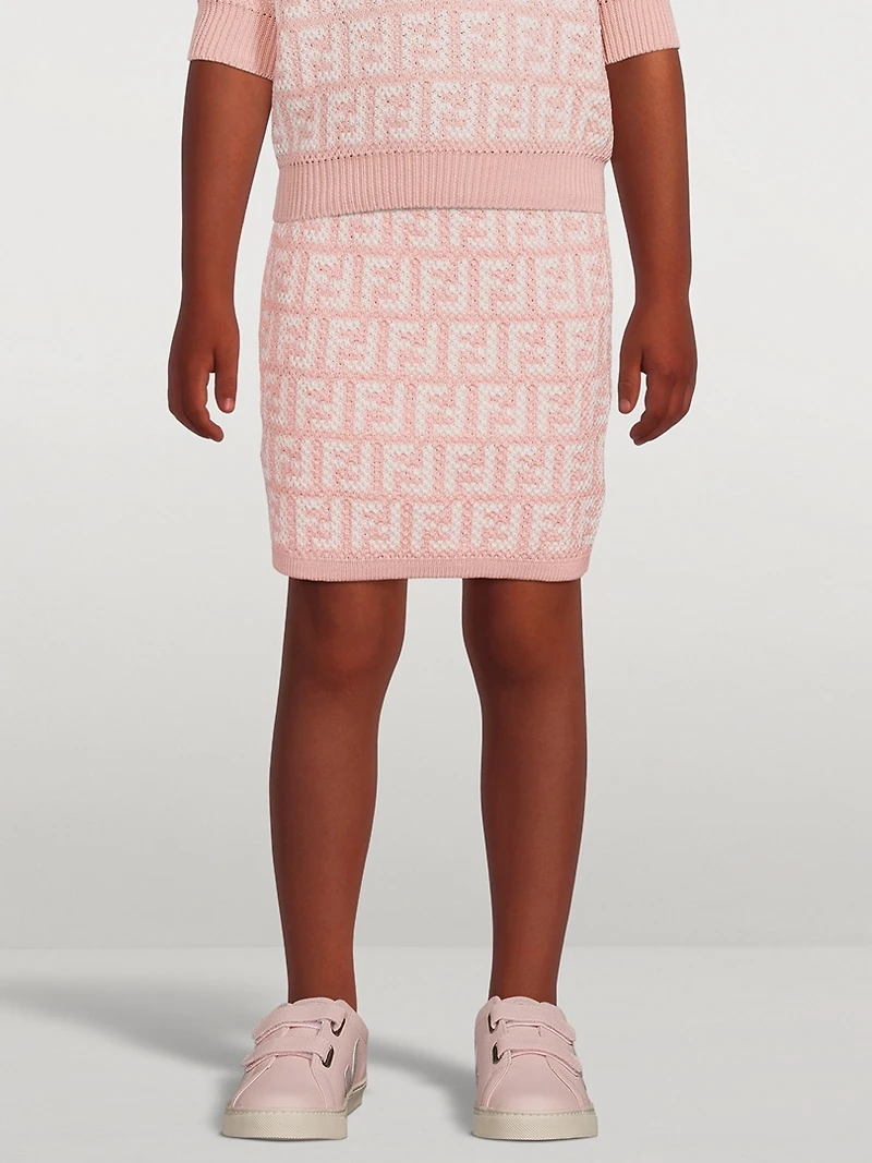 Kids Cotton Knitted Skirt