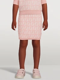 Kids Cotton Knitted Skirt