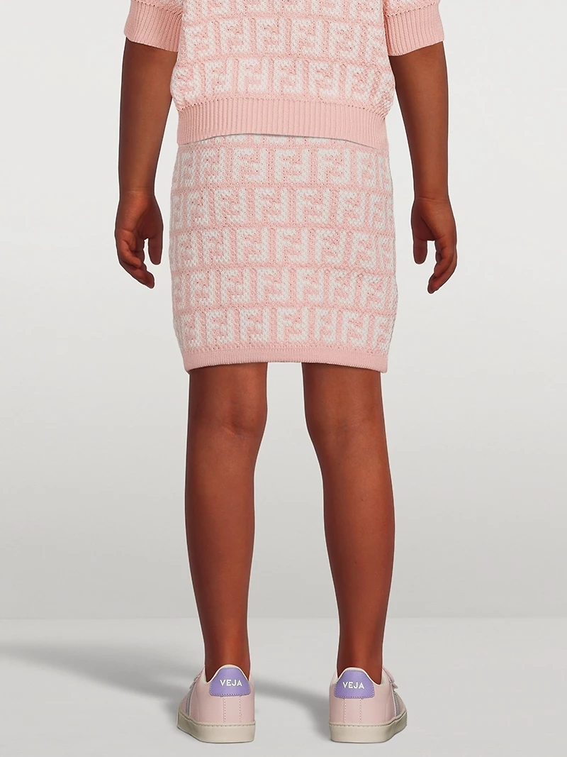 Kids Cotton Knitted Skirt