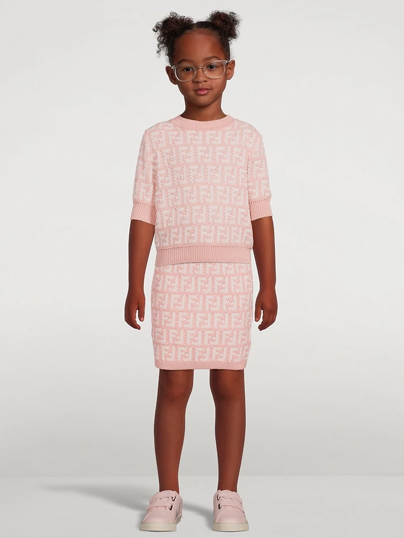 Kids Cotton Knitted Skirt