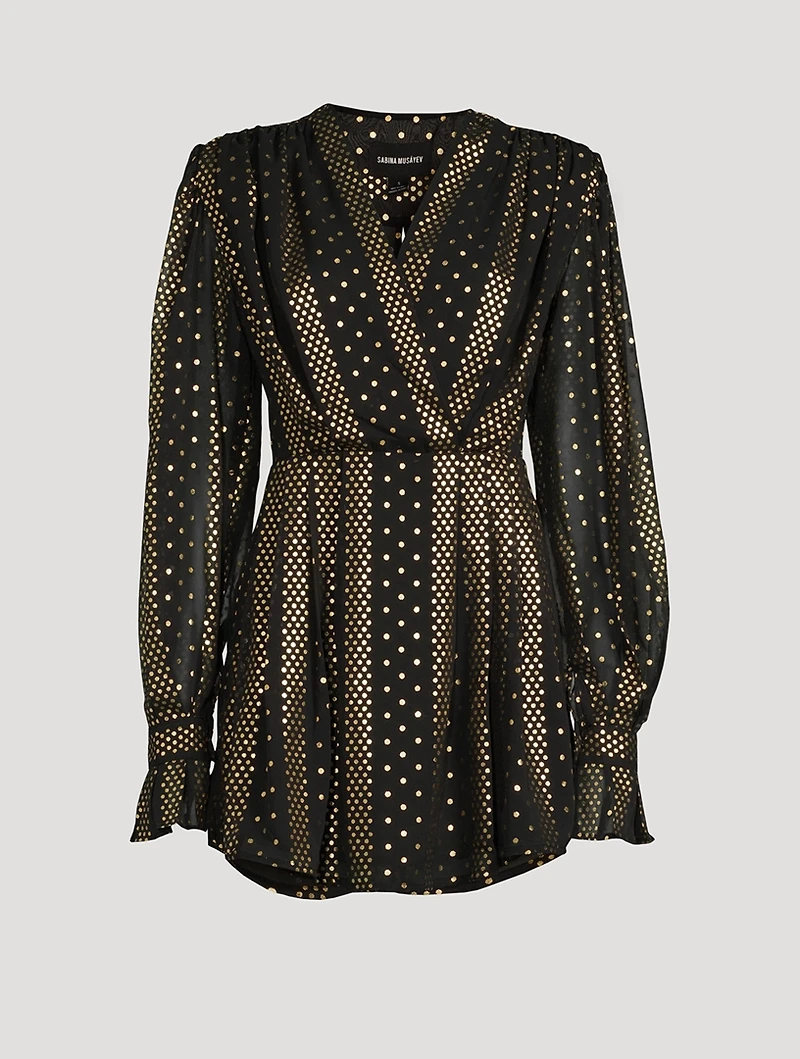 Amara Metallic Mini Dress