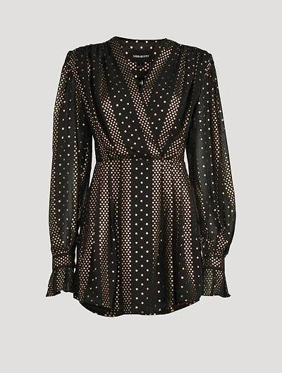 Amara Metallic Mini Dress