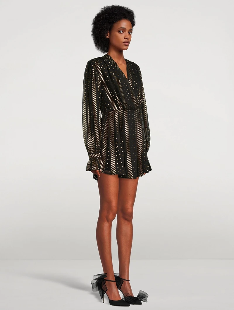 Amara Metallic Mini Dress