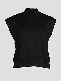 Birdie Lurex Cap-Sleeve Top