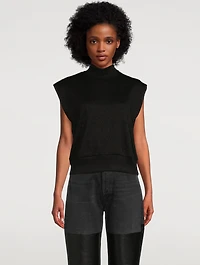 Birdie Lurex Cap-Sleeve Top