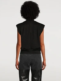 Birdie Lurex Cap-Sleeve Top