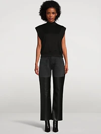 Birdie Lurex Cap-Sleeve Top