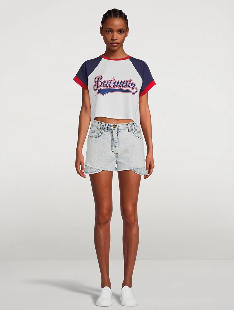 High-Waisted Denim Shorts