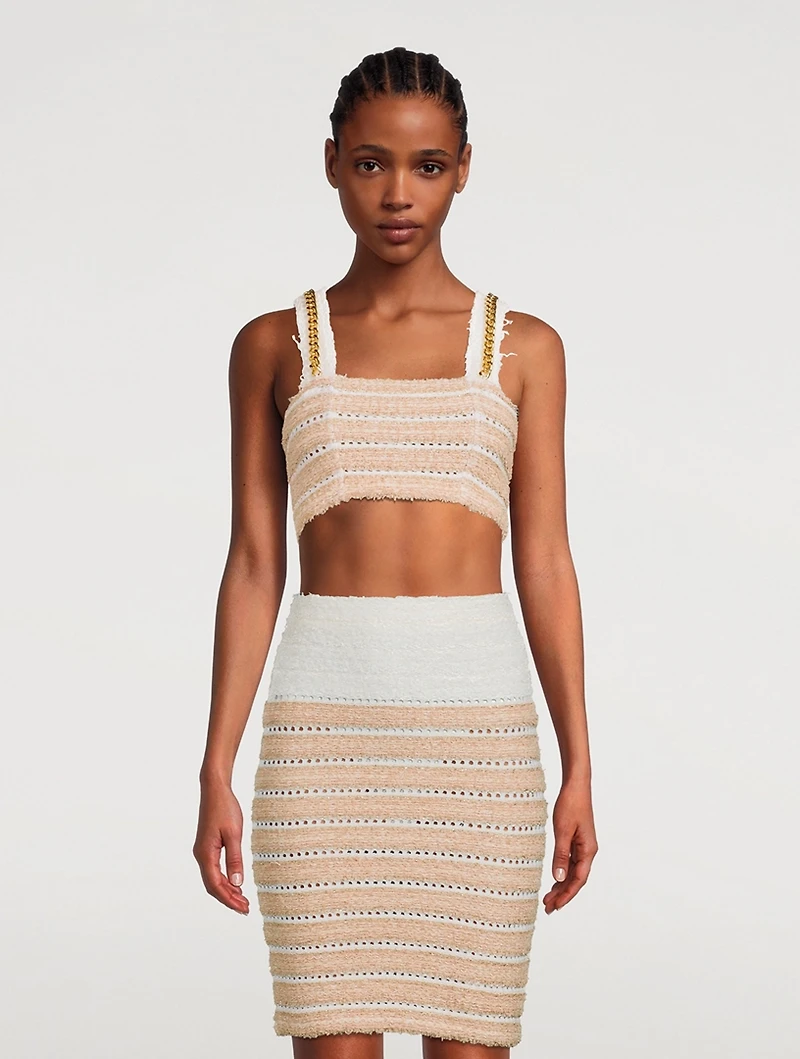 Tweed Crop Top