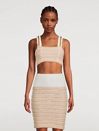 Tweed Crop Top