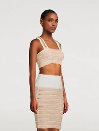 Tweed Crop Top