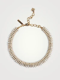 Gala Necklace With Crystal Pearl